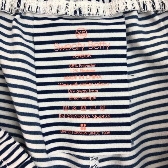 SWEATY BETTY navy stripe surfs up board short - Picture 4 of 6